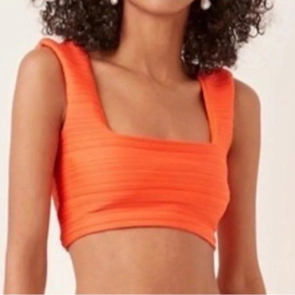 Mara Hoffman Raina top BNWT size S orange
